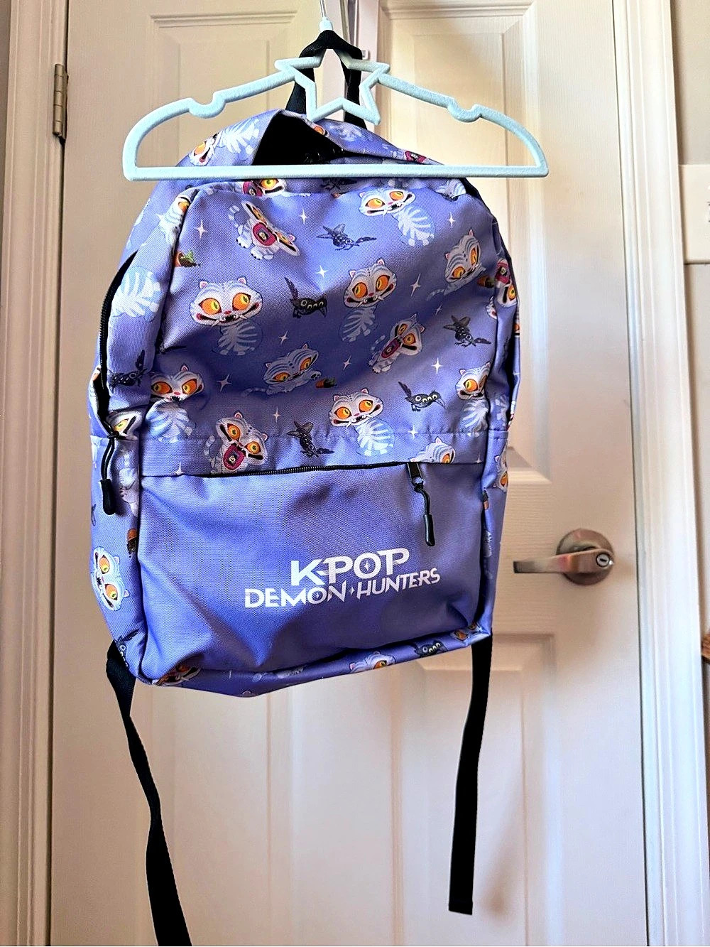 Netflix KPop Demon Hunters Girl's 17" For The Fans Backpack Purple & Black